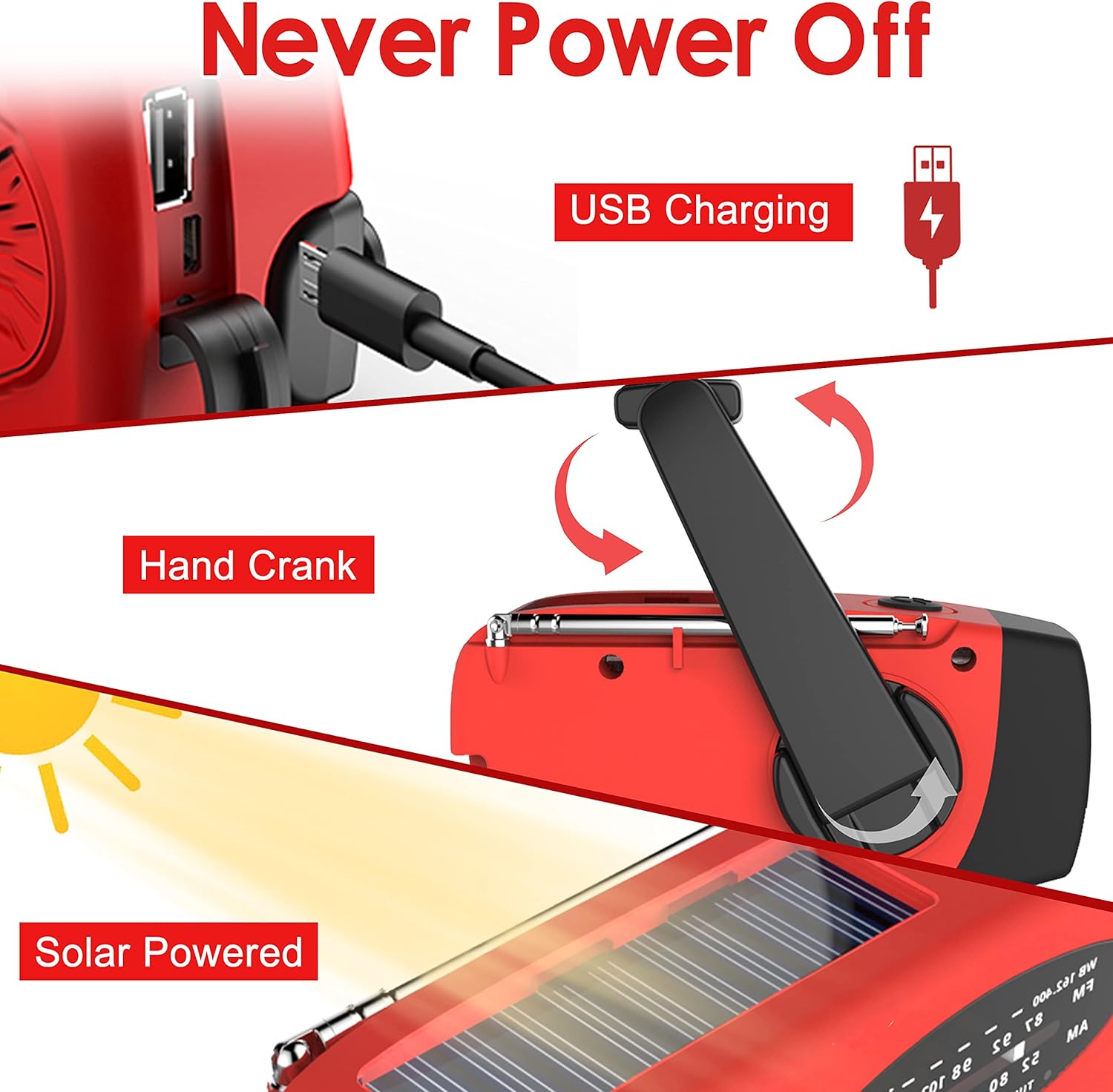 Multifunctional Hand Cranked G - Renewable Energy Kits บทวิจารณ์และราคา