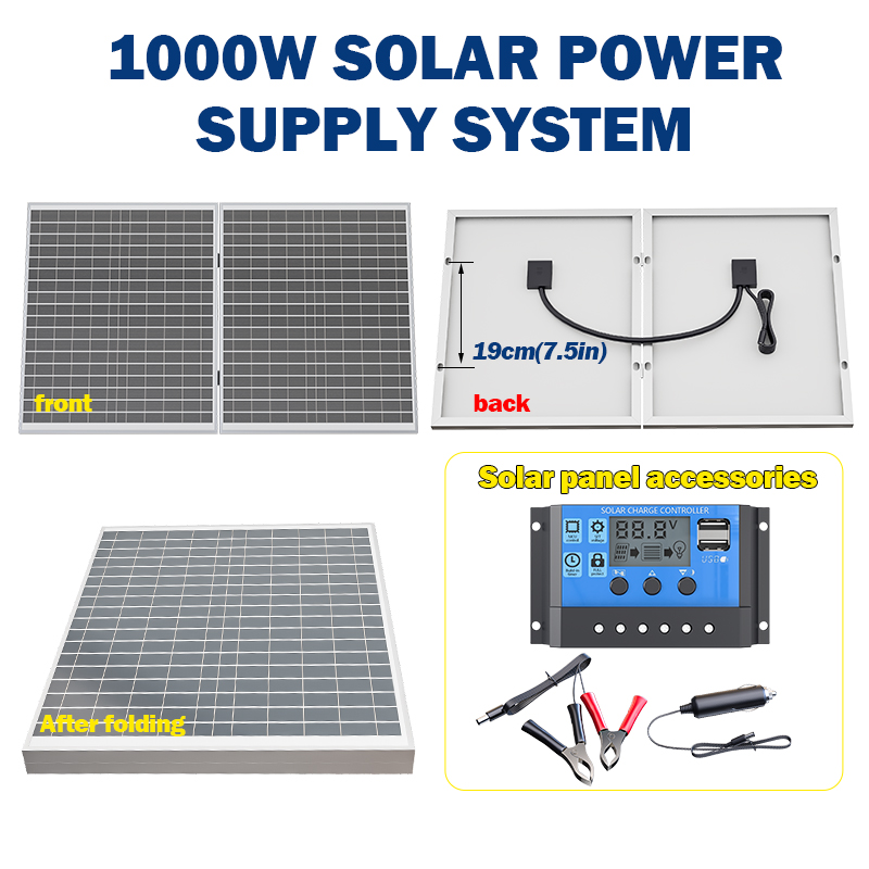 1000W Solar Panel Foldable Des - Solar Pool Pump Kit บทวิจารณ์และราคา