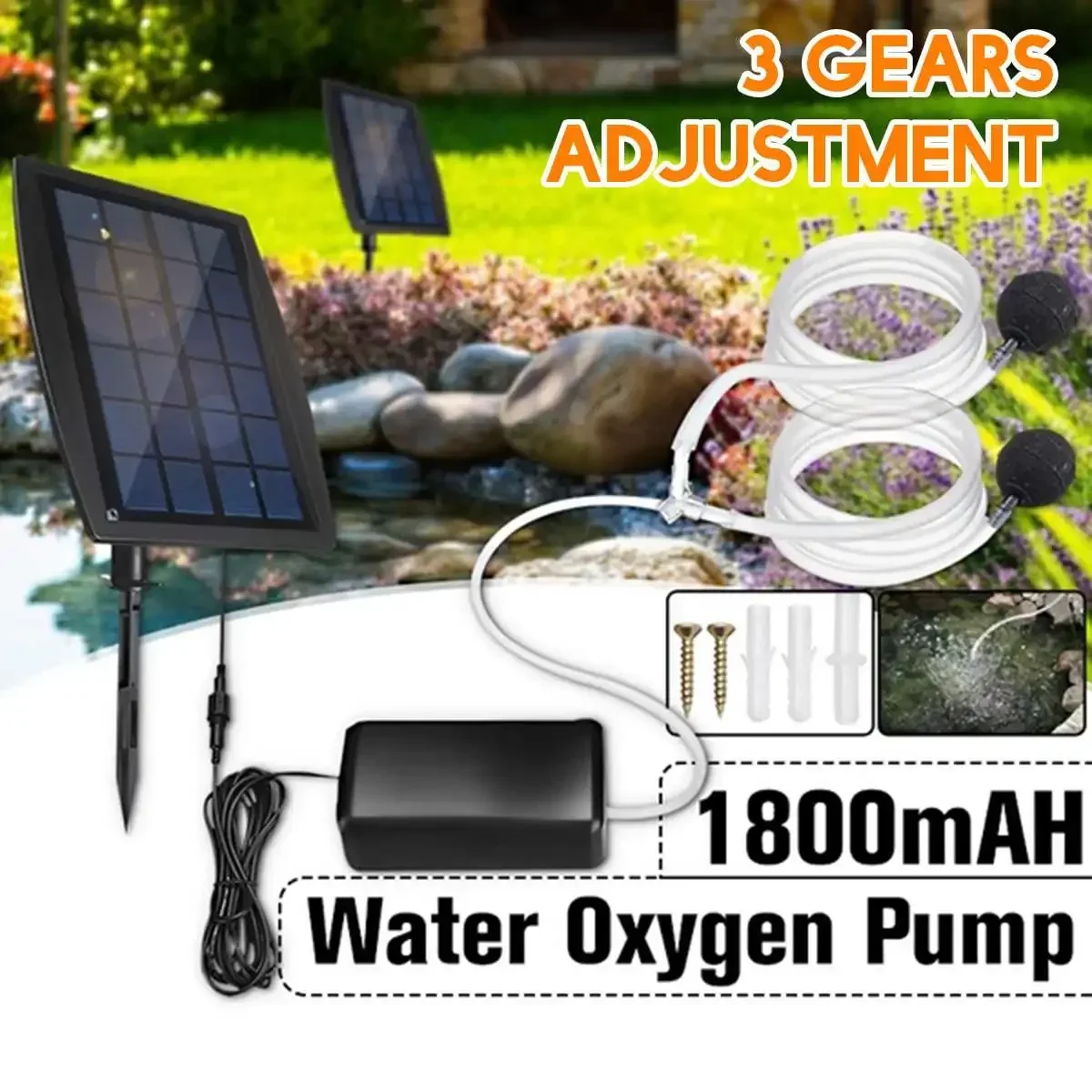 Solar Powered Oxygenator Oxyge - Solar Pool Pump Kit บทวิจารณ์และราคา
