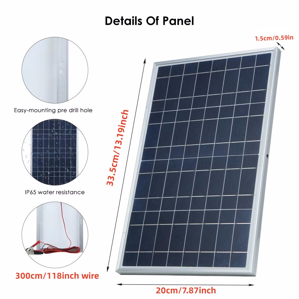 35W Solar Panel Kit Complete 1 - Renewable Energy Kits บทวิจารณ์และราคา