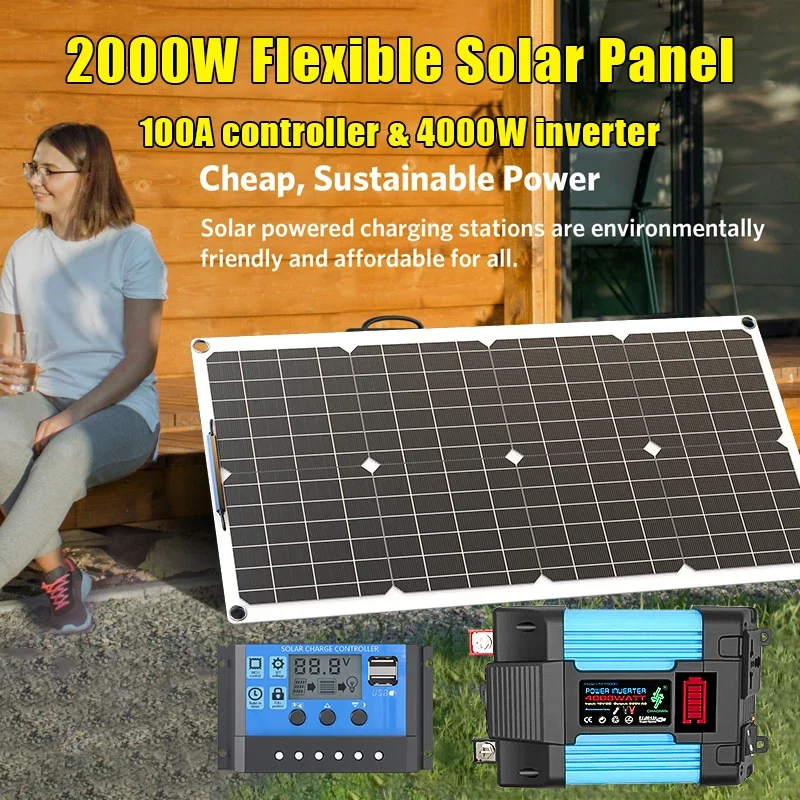 4000W Solar Panel Kit 12V To 1 - Renewable Energy Kits บทวิจารณ์และราคา